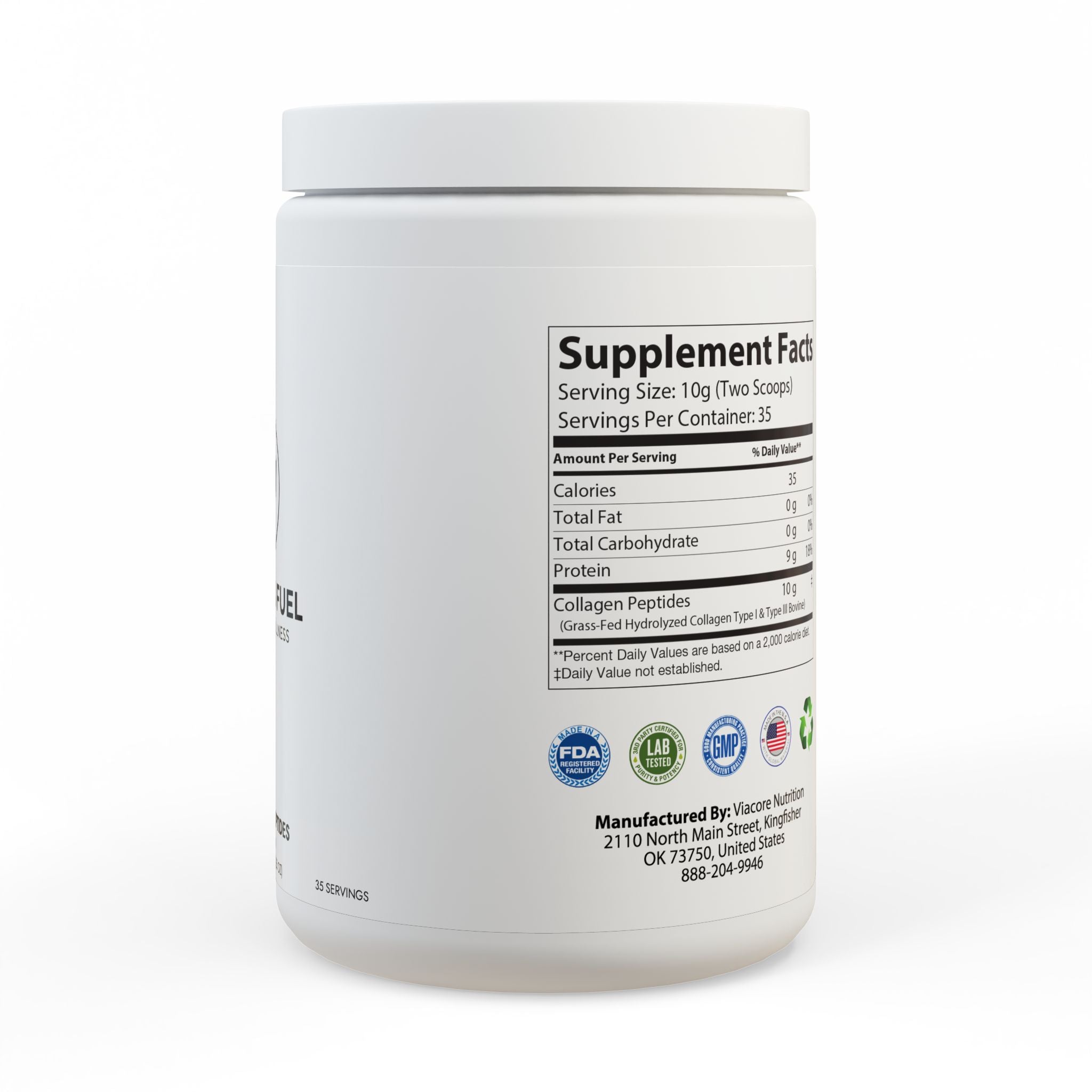 T &F Collagen Peptides Type I & III Supplement (350g, 12.3oz)