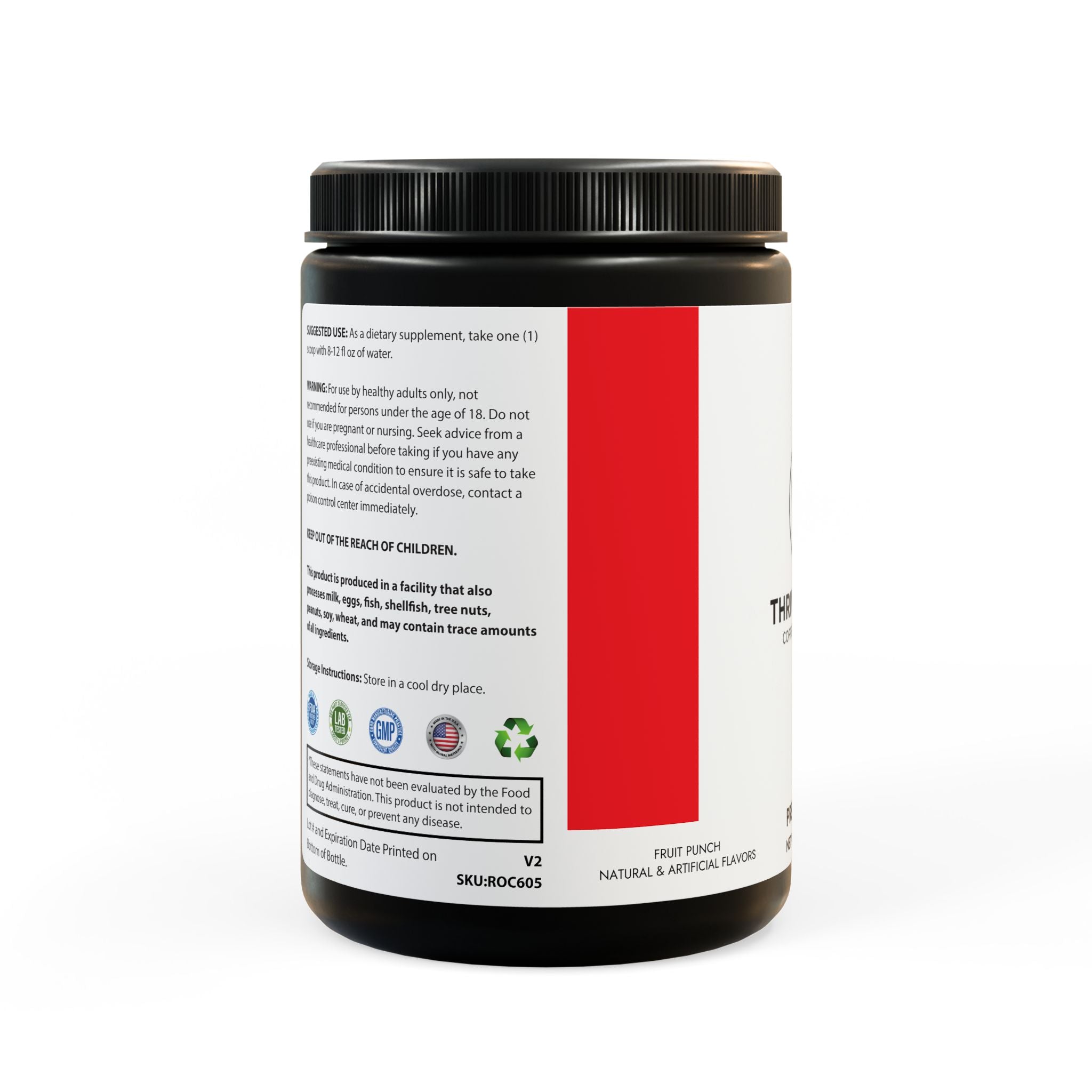 Thrive and Fuel Pre-Workout , Fruit Punch (204g, 7.1oz)